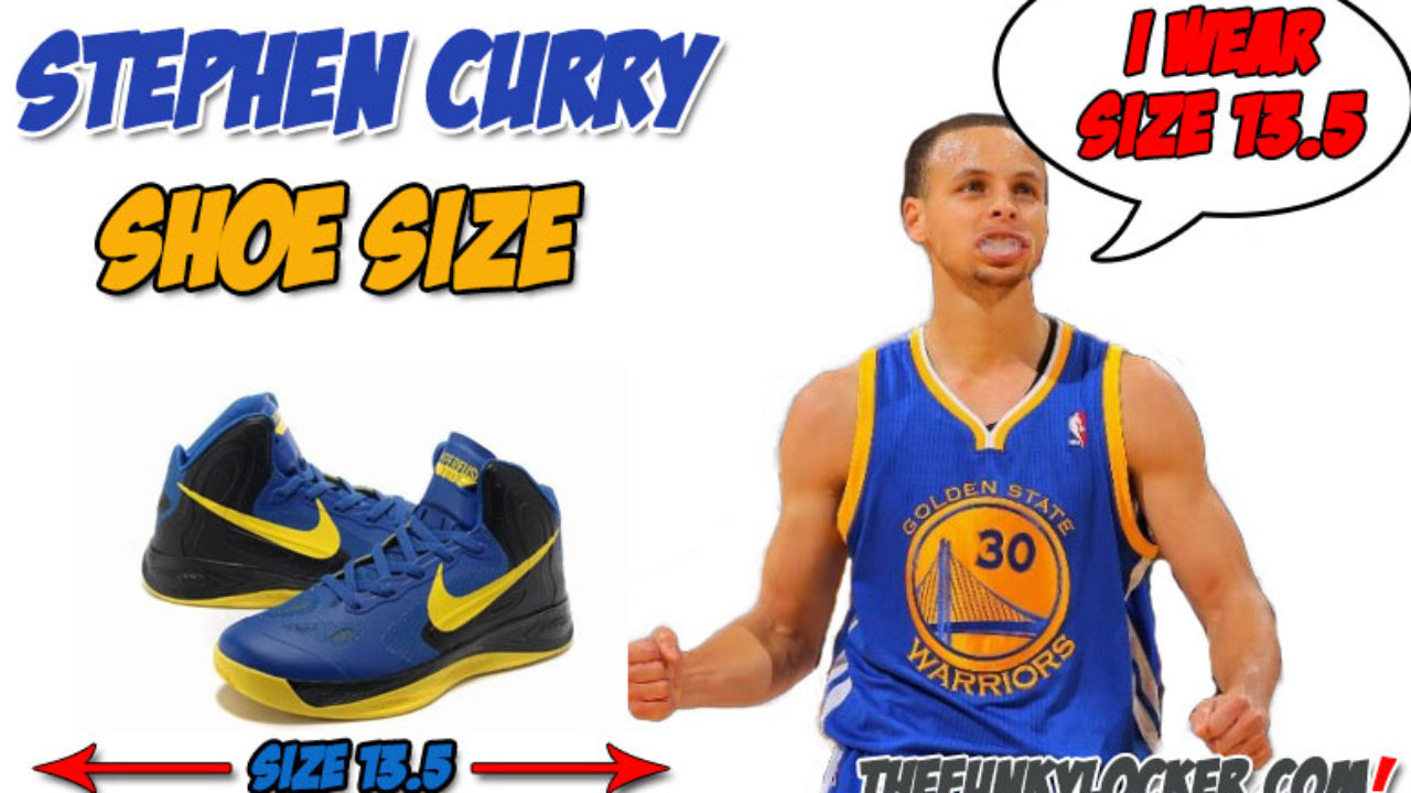 shoe size stephen curry